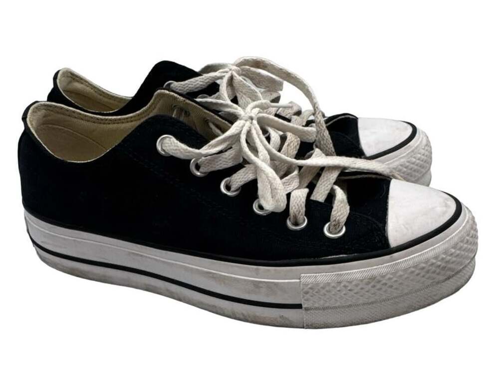 Converse Chuck Taylor All Star Lift Low Top Platform Sneakers Black